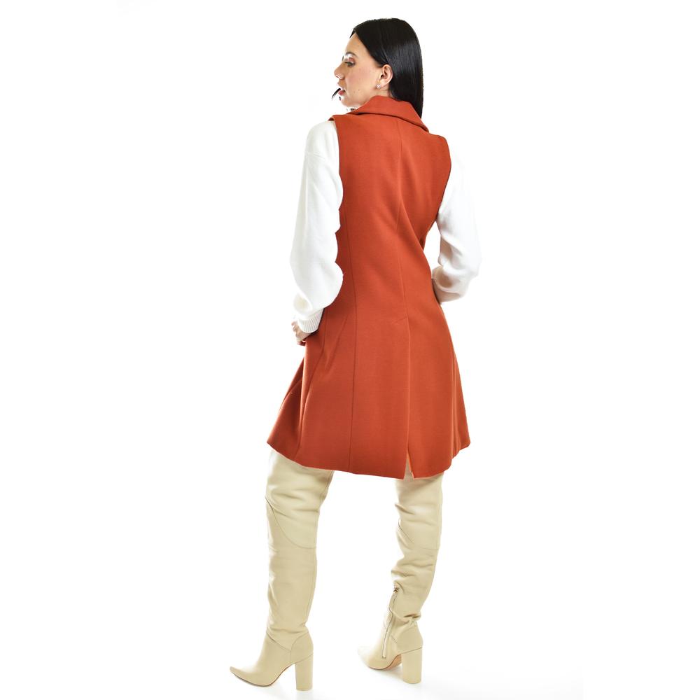 Foto 4 pulgar | Chaleco Largo Roman Fashion /juvenil, 4507 (chedron) Naranja Oscuro