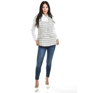 Foto 6 | Chaleco Tweed Roman Fashion /juvenil, 2435 (negro) Negro