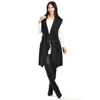 Foto 1 | Chaleco Asimetrico Tipo Gamuza Romann Fashion /juvenil, 2180 (negro) Negro