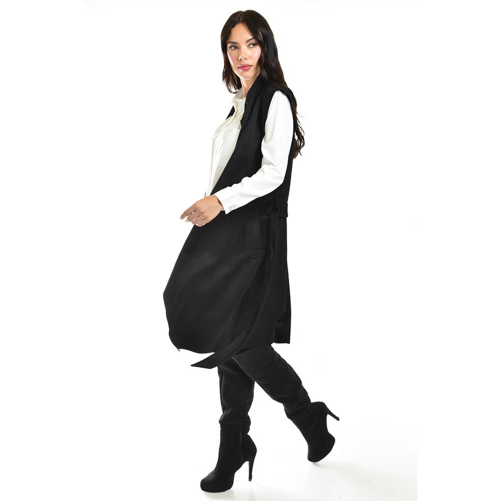 Foto 2 | Chaleco Asimetrico Tipo Gamuza Romann Fashion /juvenil, 2180 (negro) Negro