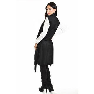 Foto 3 | Chaleco Asimetrico Tipo Gamuza Romann Fashion /juvenil, 2180 (negro) Negro