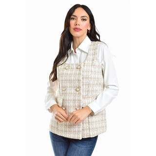 Foto 2 | Chaleco Tweed Roman Fashion /juvenil, 2435 (beige) Beige