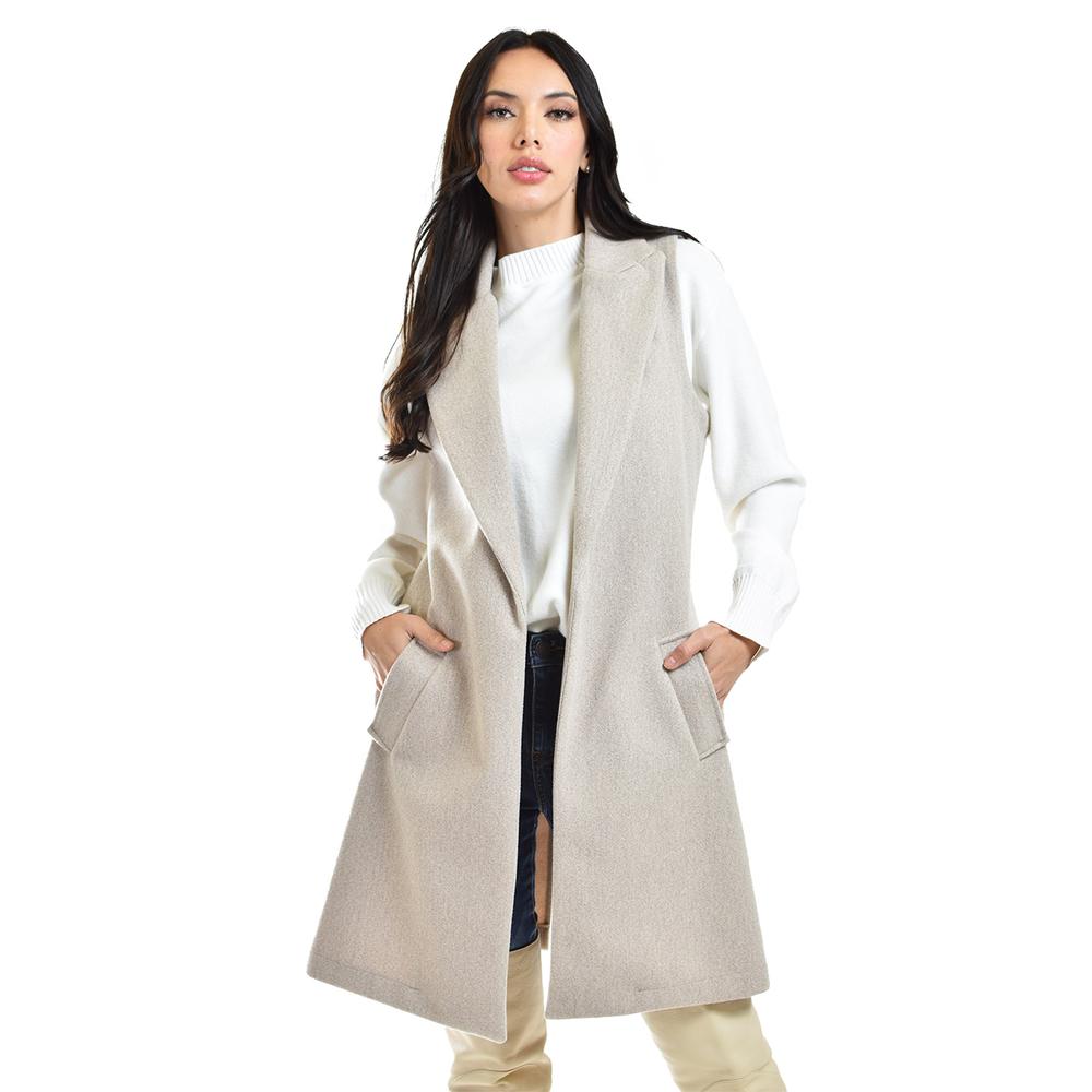 Foto 1 | Chaleco Con Solapa Roman Fashion /juvenil, 2953 (beige) Beige