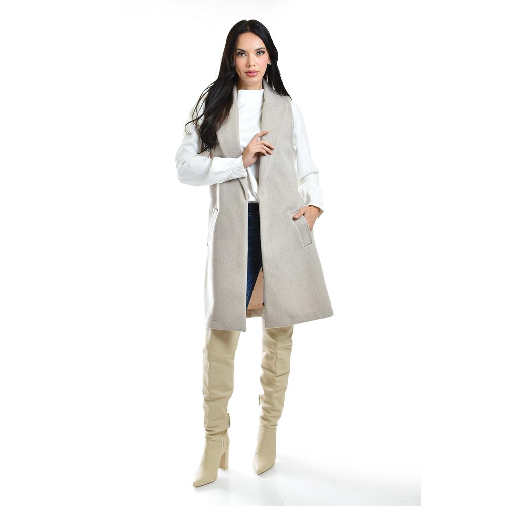 Foto 5 pulgar | Chaleco Con Solapa Roman Fashion /juvenil, 2953 (beige) Beige