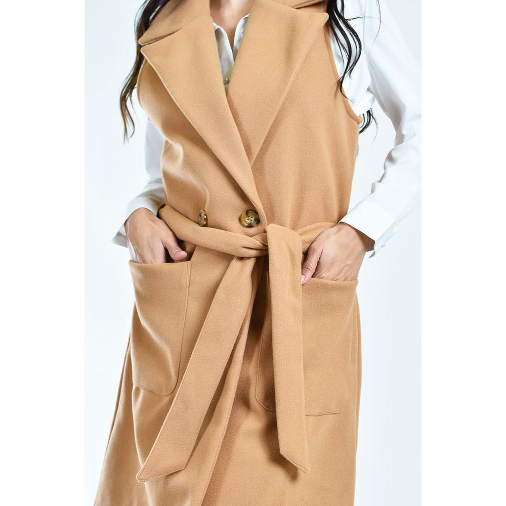Foto 4 | Abrigo Diseño Chaleco Roman Fashion /juvenil, 2140 (cafe) Cafe