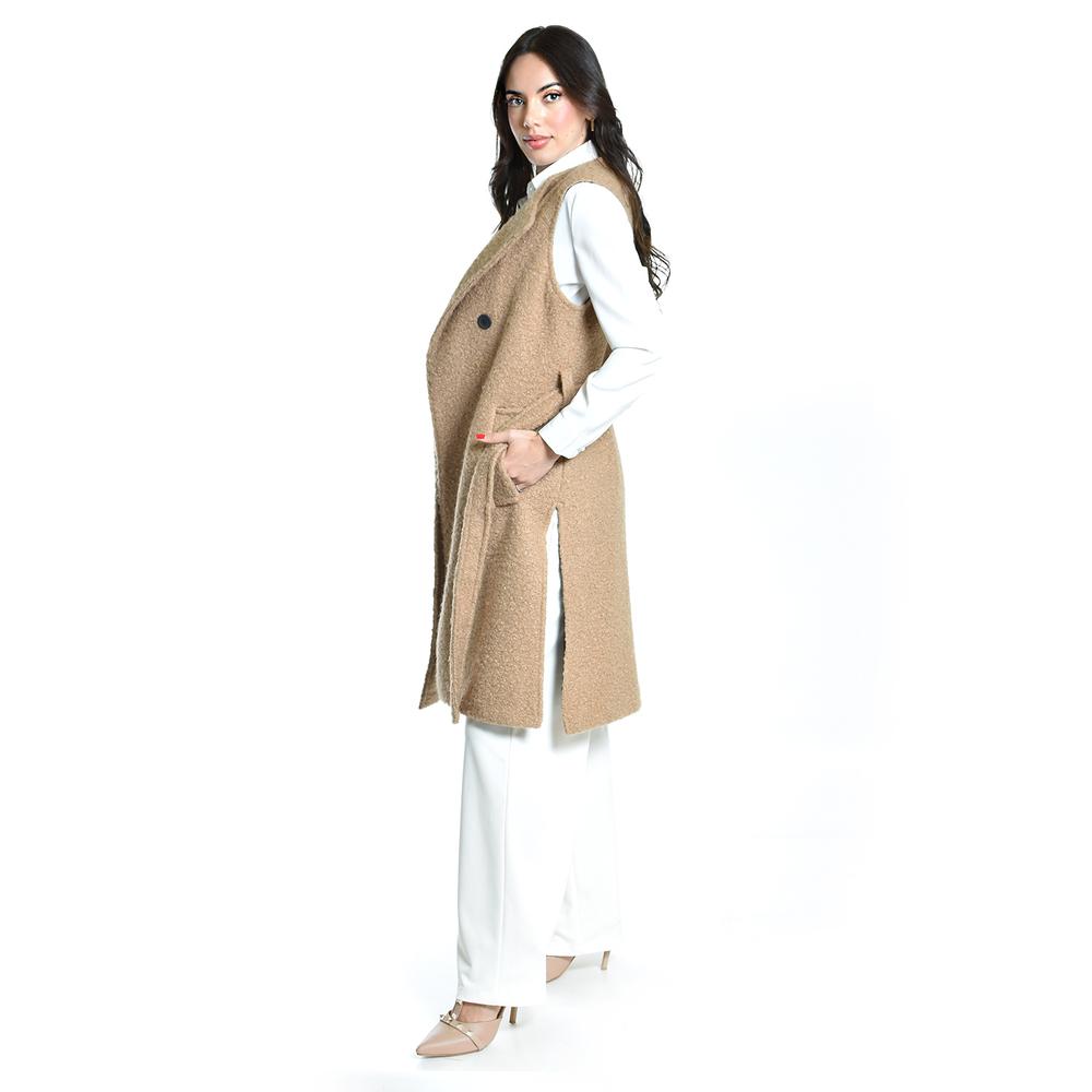 Foto 2 | Chaleco Teddy Con Cinto Roman Fashion /juvenil, 123 (cafe) Cafe