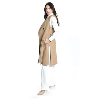 Foto 2 | Chaleco Teddy Con Cinto Roman Fashion /juvenil, 123 (cafe) Cafe