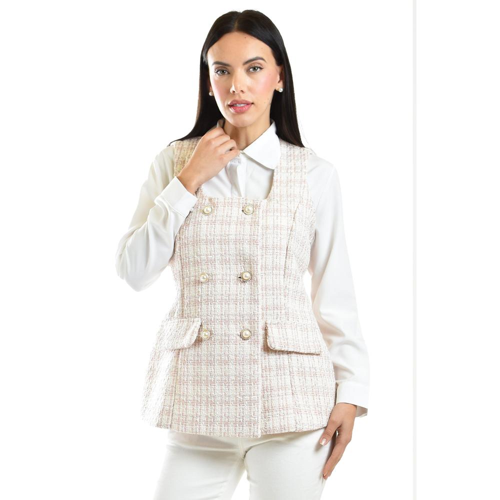 Foto 1 | Chaleco Tweed Roman Fashion /juvenil, 2435 (rosa) Rosa