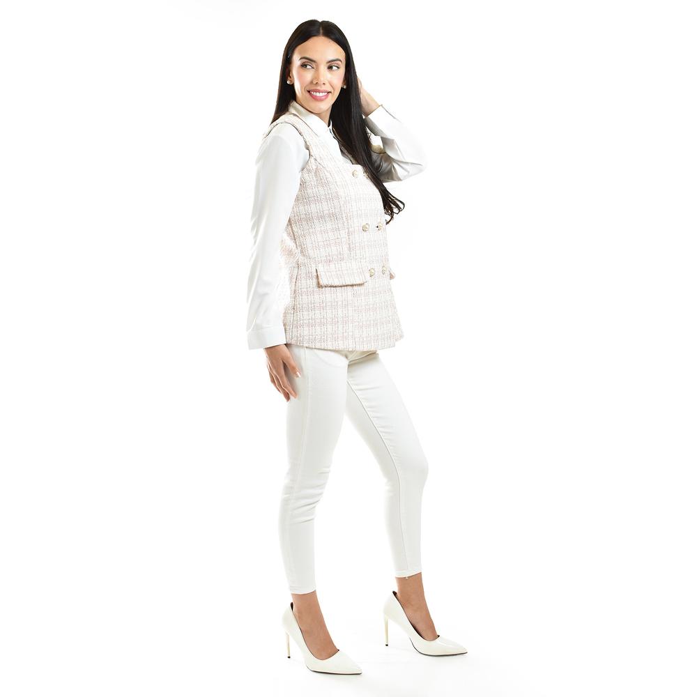 Foto 2 | Chaleco Tweed Roman Fashion /juvenil, 2435 (rosa) Rosa