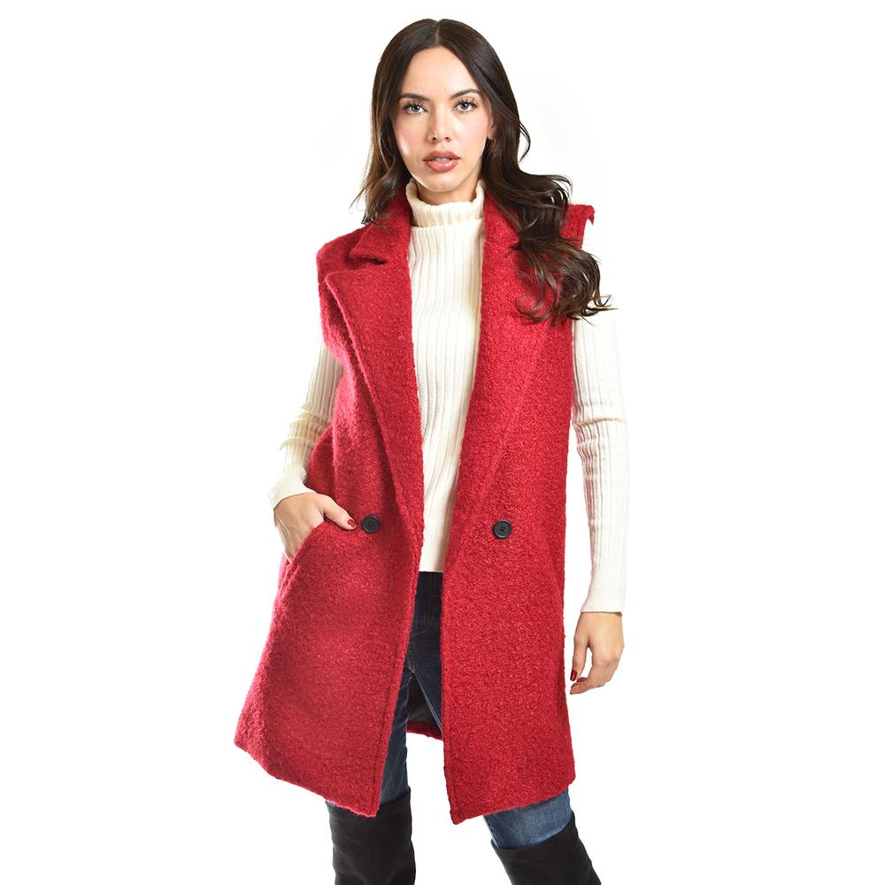 Foto 1 | Chaleco Estilo Teddy Roman Fashion /juvenil, 124 (rojo) Rojo