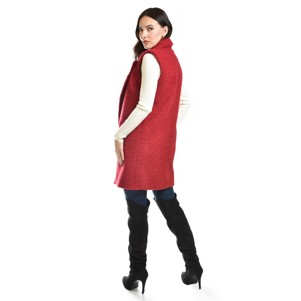 Foto 4 pulgar | Chaleco Estilo Teddy Roman Fashion /juvenil, 124 (rojo) Rojo