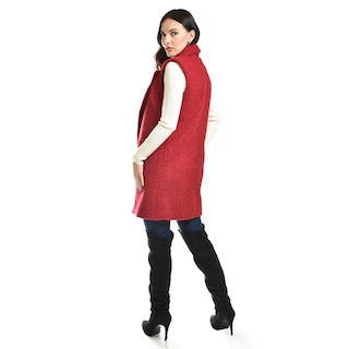 Foto 3 | Chaleco Estilo Teddy Roman Fashion /juvenil, 124 (rojo) Rojo