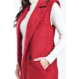 Foto 4 | Chaleco Estilo Teddy Roman Fashion /juvenil, 124 (rojo) Rojo