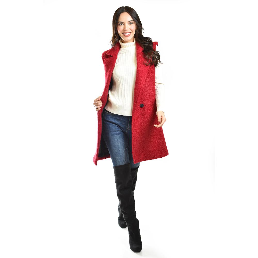 Foto 5 | Chaleco Estilo Teddy Roman Fashion /juvenil, 124 (rojo) Rojo