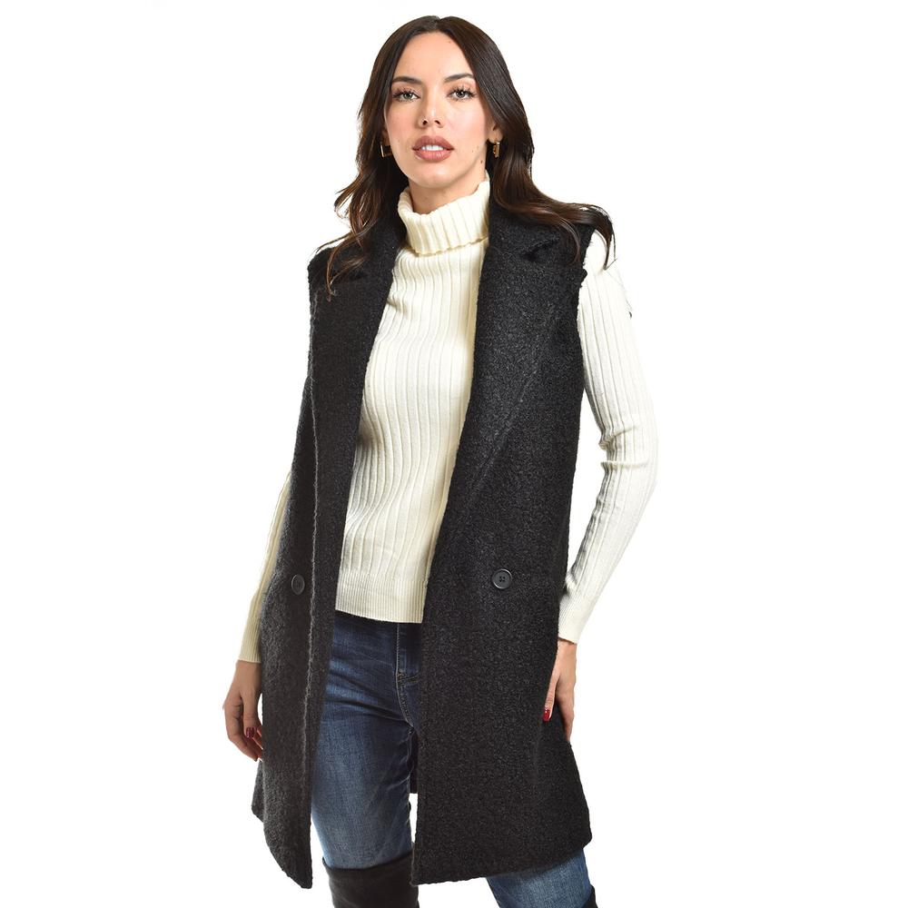 Foto 1 | Chaleco Estilo Teddy Roman Fashion /juvenil, 124 (negro) Negro