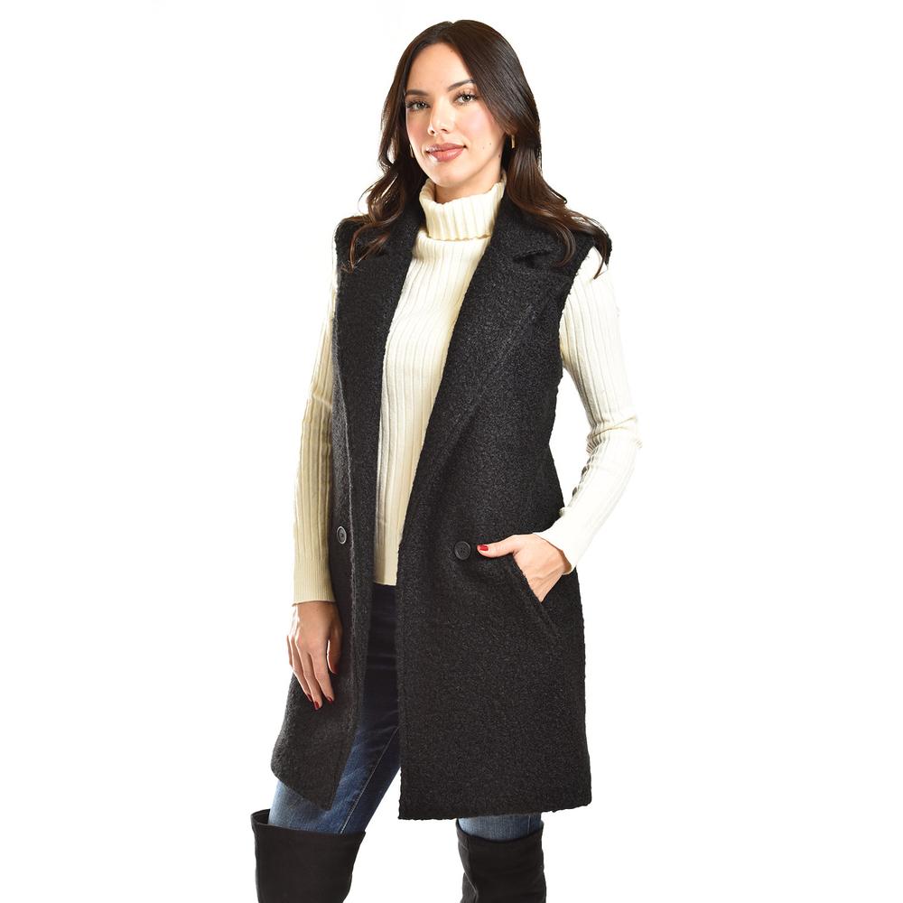 Foto 2 | Chaleco Estilo Teddy Roman Fashion /juvenil, 124 (negro) Negro