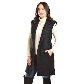 Foto 2 | Chaleco Estilo Teddy Roman Fashion /juvenil, 124 (negro) Negro