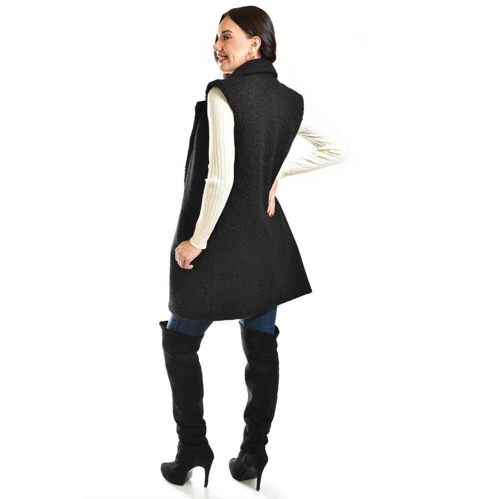 Foto 4 pulgar | Chaleco Estilo Teddy Roman Fashion /juvenil, 124 (negro) Negro
