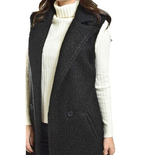 Foto 4 | Chaleco Estilo Teddy Roman Fashion /juvenil, 124 (negro) Negro