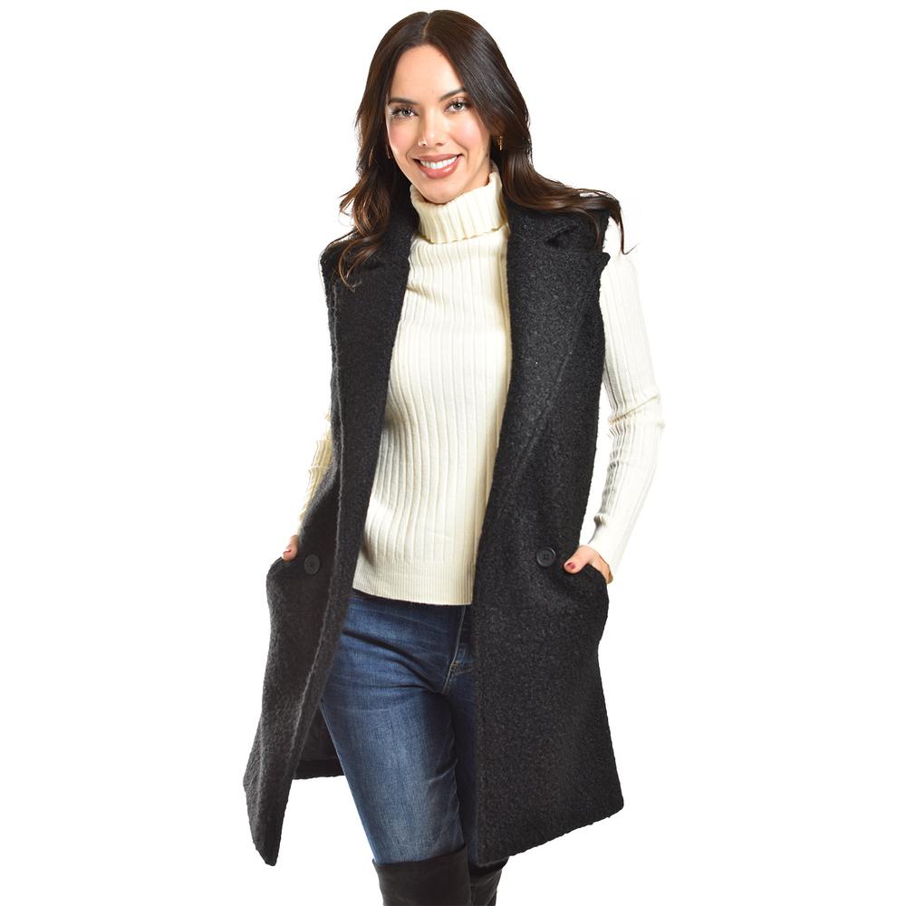 Foto 6 | Chaleco Estilo Teddy Roman Fashion /juvenil, 124 (negro) Negro