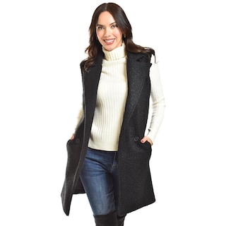 Foto 6 | Chaleco Estilo Teddy Roman Fashion /juvenil, 124 (negro) Negro