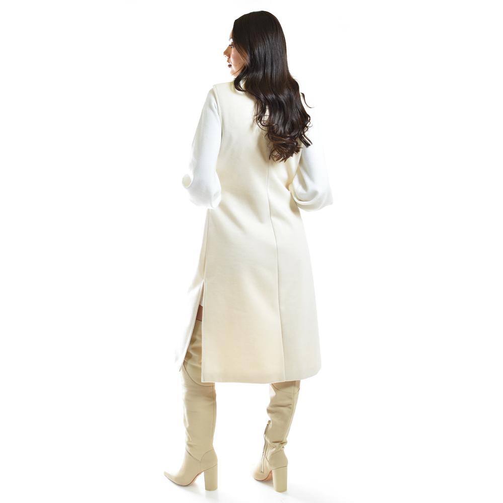 Foto 4 pulgar | Chaleco Largo Con Textura Roman Fashion /juvenil, 2056 (hueso) Beige