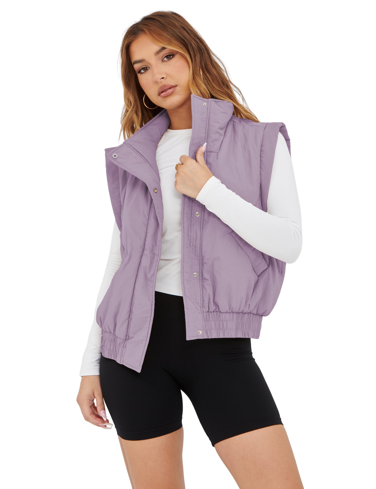 Foto 1 | Chaleco Acolchado Uaneo Para Mujer, Acolchado, Ligero, Morado - Venta Internacional.