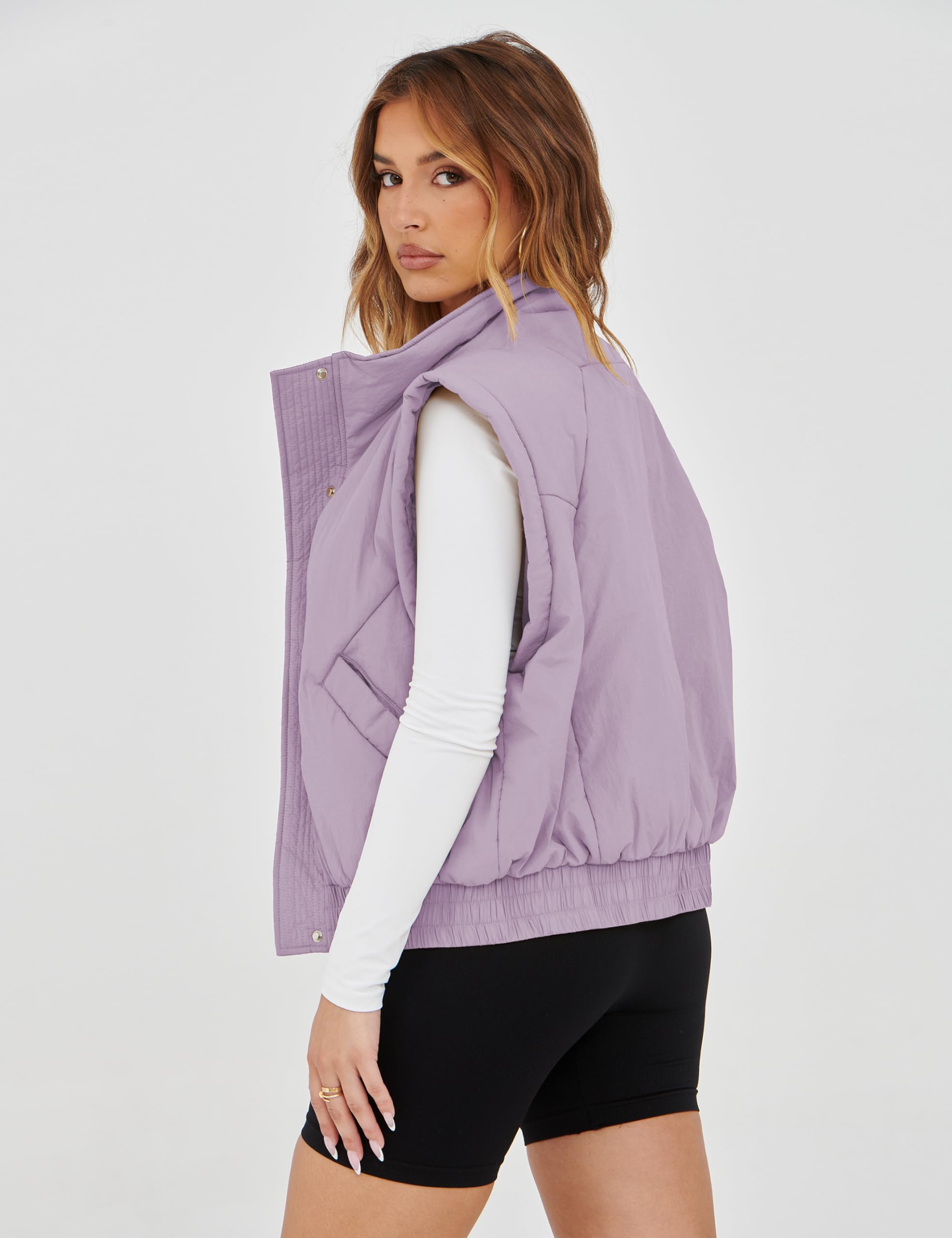 Foto 4 pulgar | Chaleco Acolchado Uaneo Para Mujer, Acolchado, Ligero, Morado - Venta Internacional.