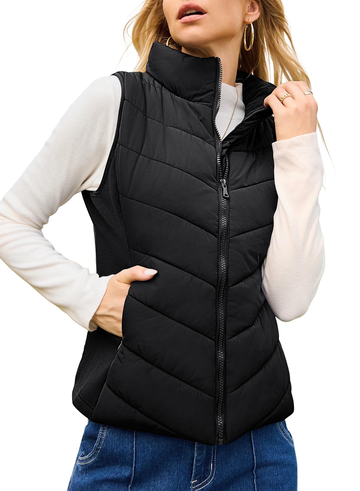 Foto 2 pulgar | Chaleco Acolchado Dokotoo Para Mujer, Abrigo De Invierno, Color Negro, Talla S-2xl - Venta Internacional.