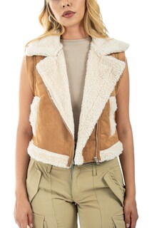 Foto 1 | Chaleco Para Mujer Acolchado Con Interior De Borrego