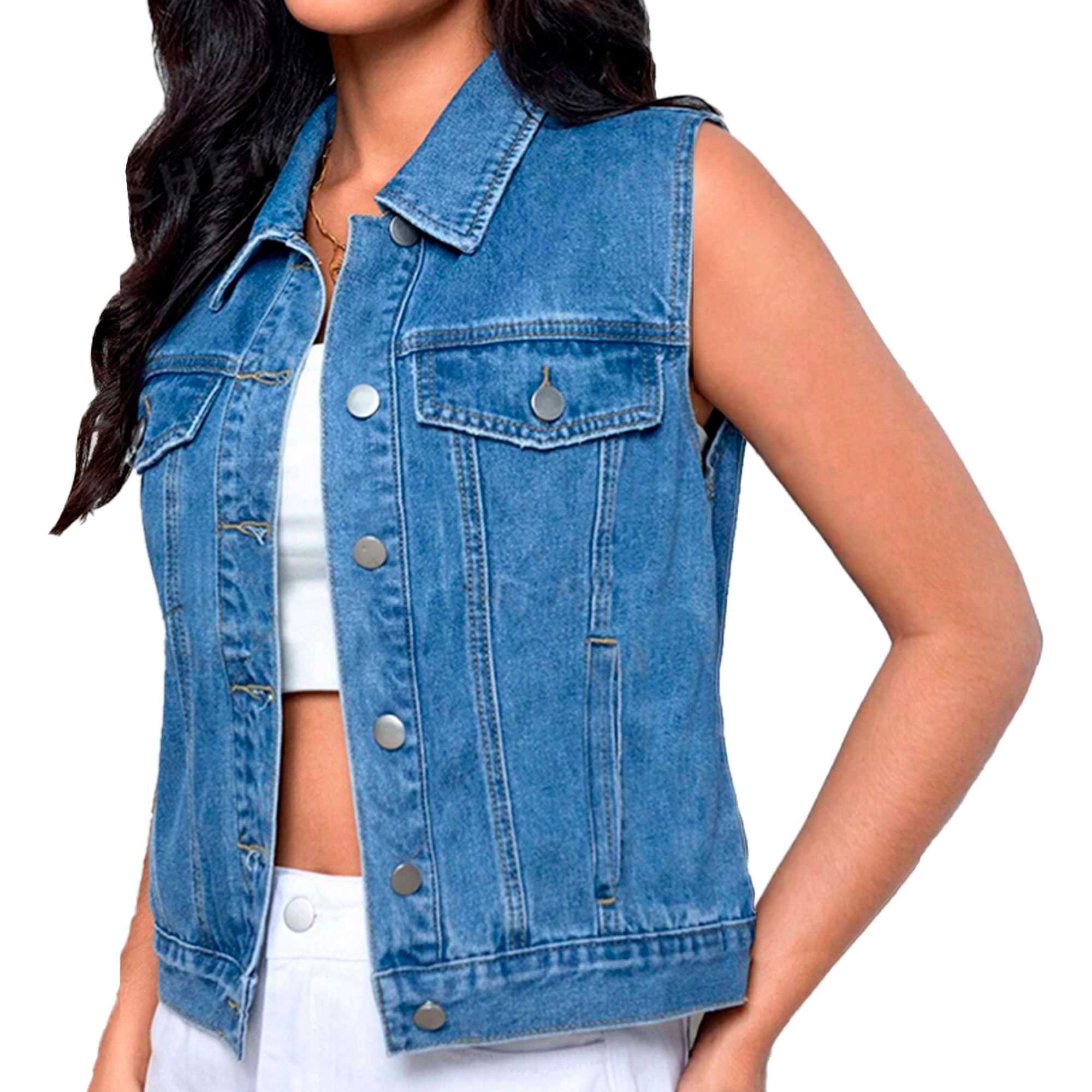 Foto 1 | Chaleco Mezclilla Britos Jeans Mujer 025527