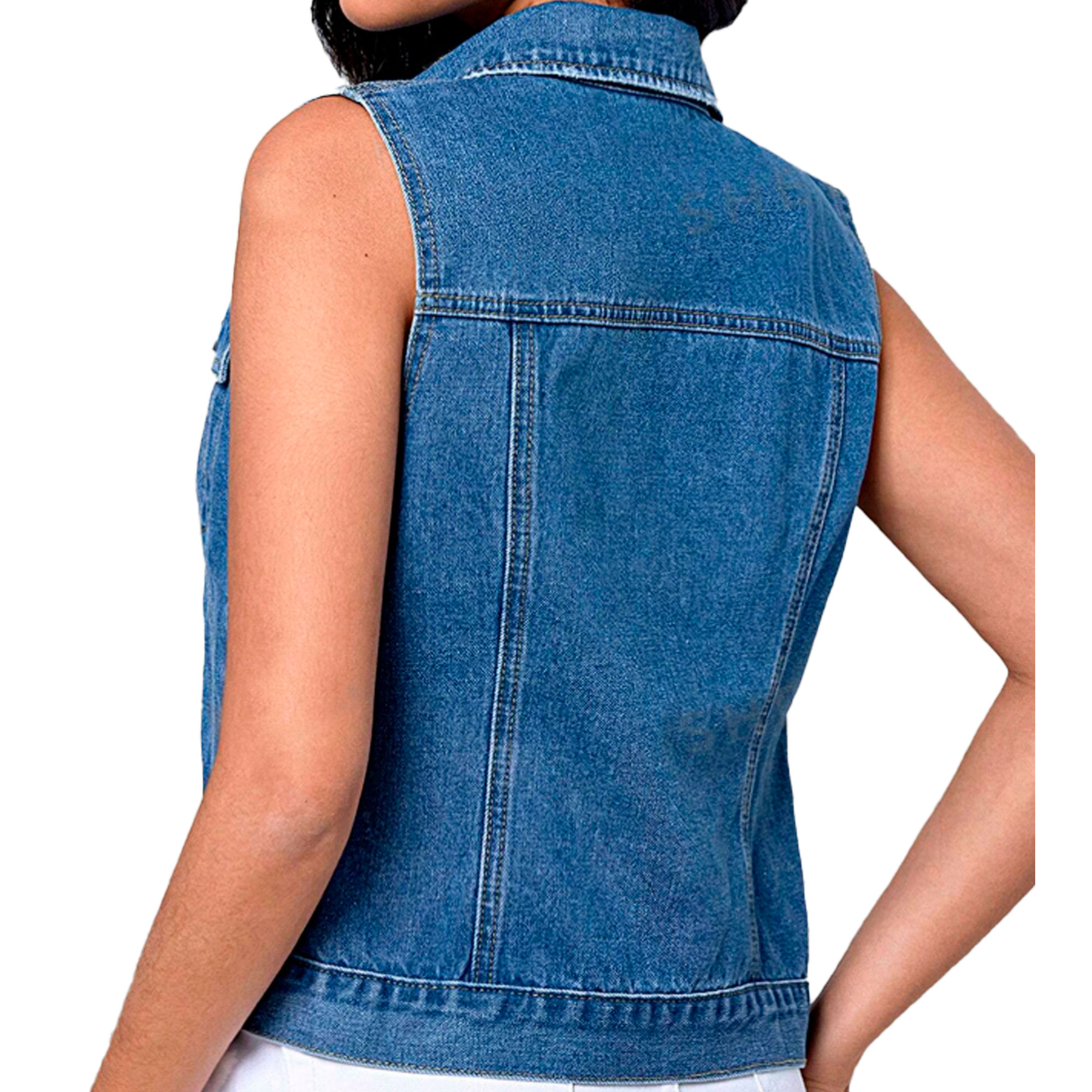 Foto 2 | Chaleco Mezclilla Britos Jeans Mujer 025527