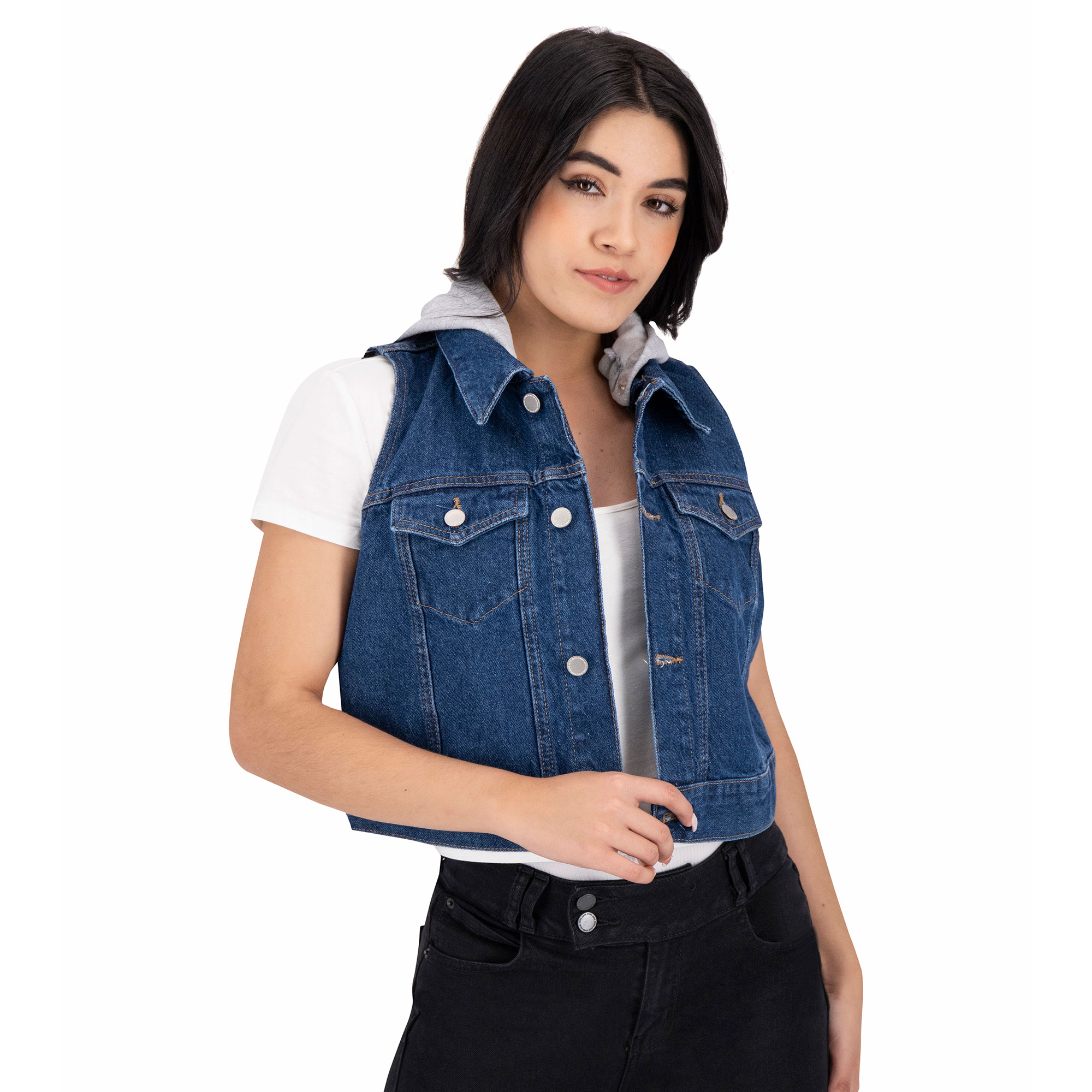 Foto 4 pulgar | Chaleco de Mezclilla Britos Jeans para Mujer