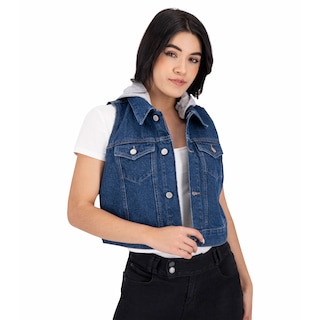 Foto 3 | Chaleco de Mezclilla Britos Jeans para Mujer