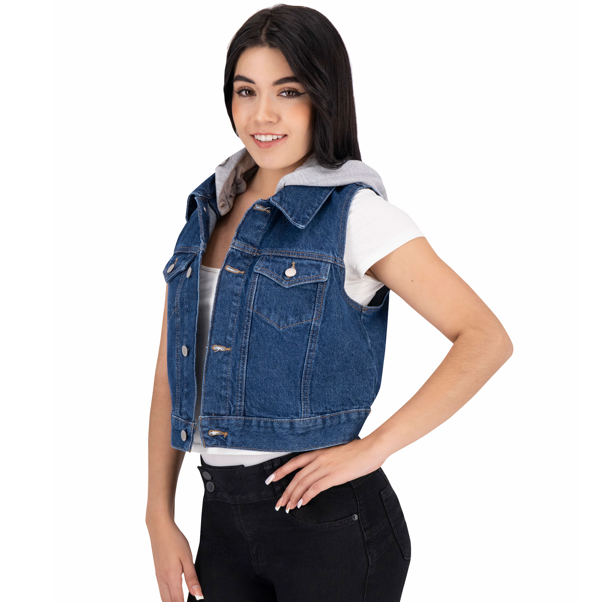 Foto 5 pulgar | Chaleco de Mezclilla Britos Jeans para Mujer