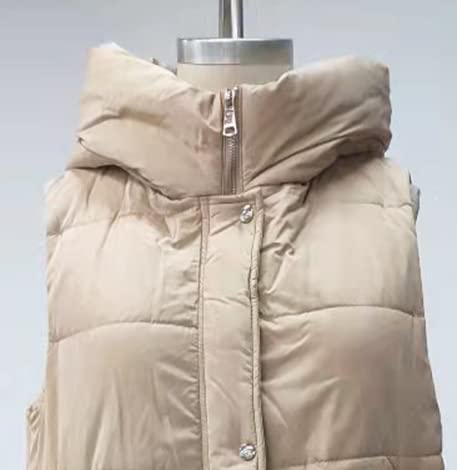 Foto 4 | Chaleco Largo De Plumón Avilego Con Capucha Para Mujer - Venta Internacional.