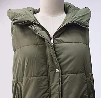 Foto 6 | Chaleco Largo De Plumón Avilego Con Capucha Para Mujer - Venta Internacional.