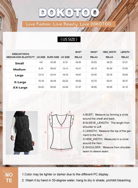 Foto 7 pulgar | Chaleco Acolchado Dokotoo Gris Con Cuello Alto Y Cremallera Para Invierno Xxl Para Mujer - Venta Internacional.