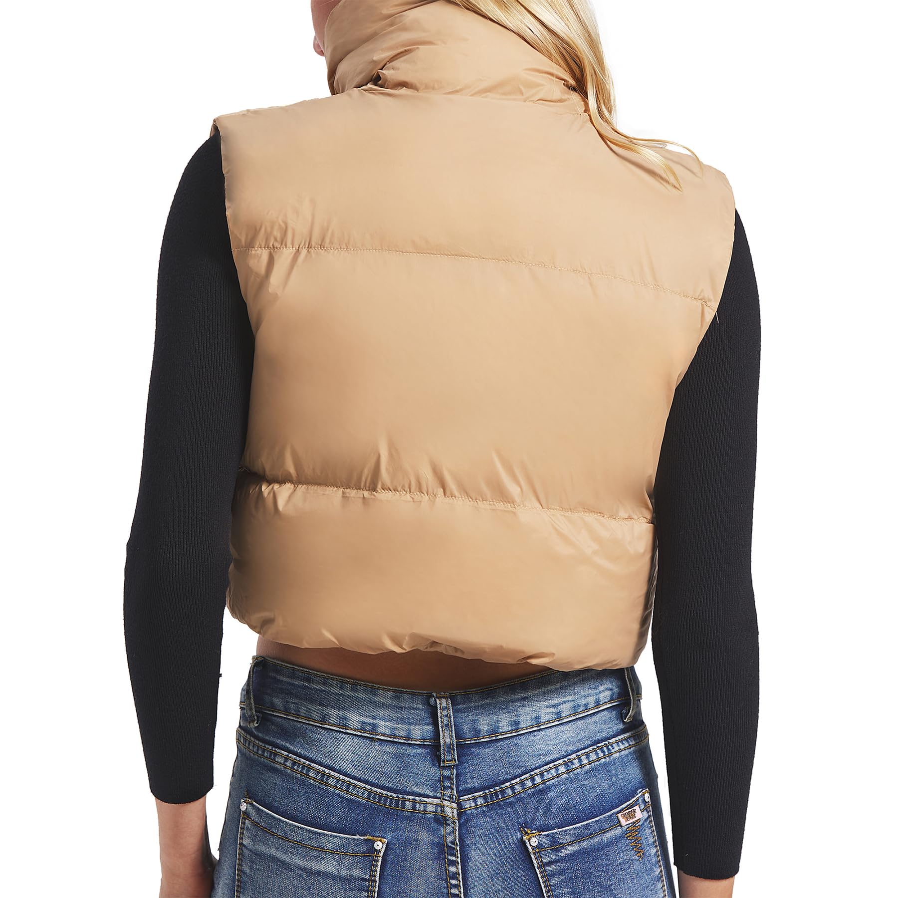 Foto 2 | Chaleco Acolchado Zando Cropped Fashion, Ligero Para Mujer - Venta Internacional.