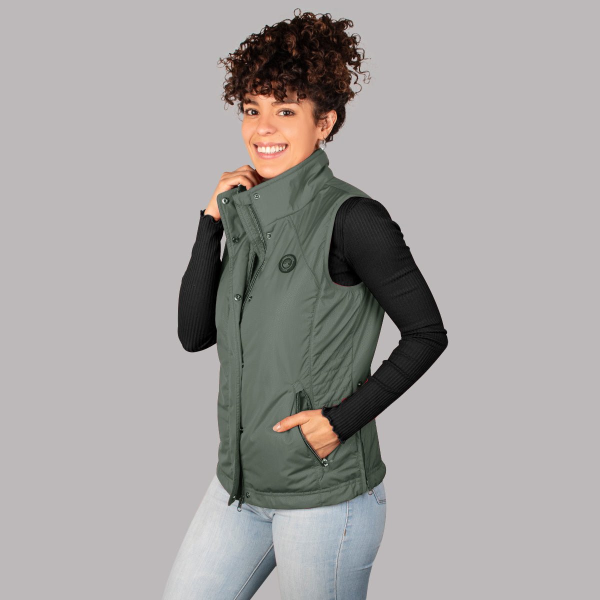 Foto 2 pulgar | Chaleco Greenlander Para Mujer Con Bolsillo Interno Ligero