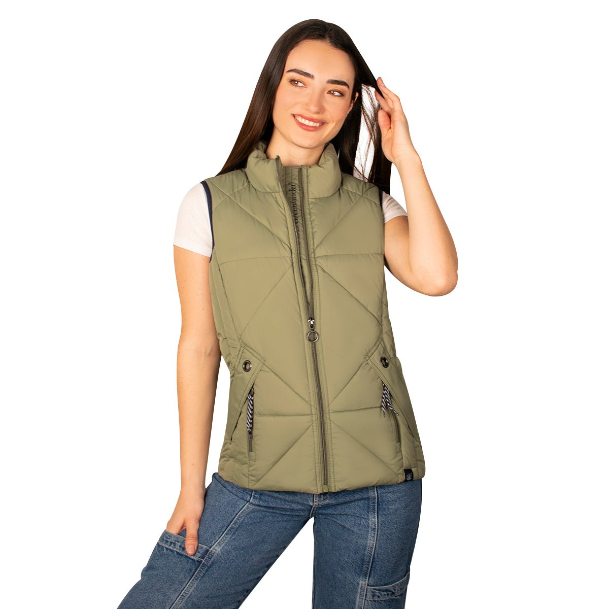 Foto 1 | Chaleco Greenlander Capitonado Cómodo Ligero Para Mujer