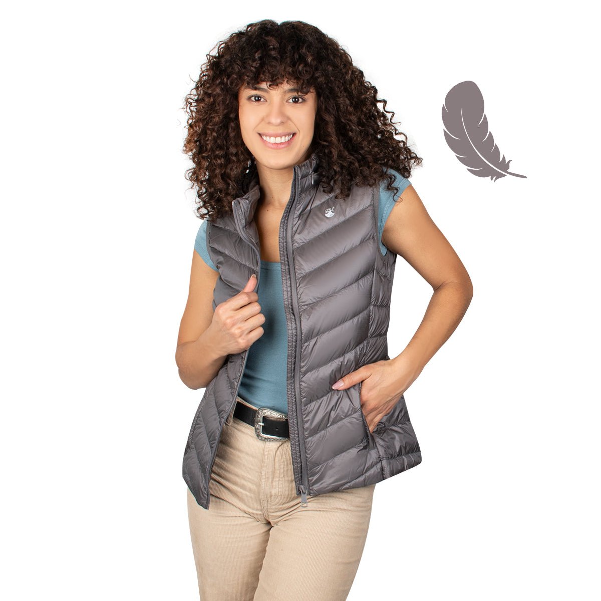 Foto 3 pulgar | Chaleco Greenlander Ligero De Pluma Compacto Y Cómodo Para Mujer
