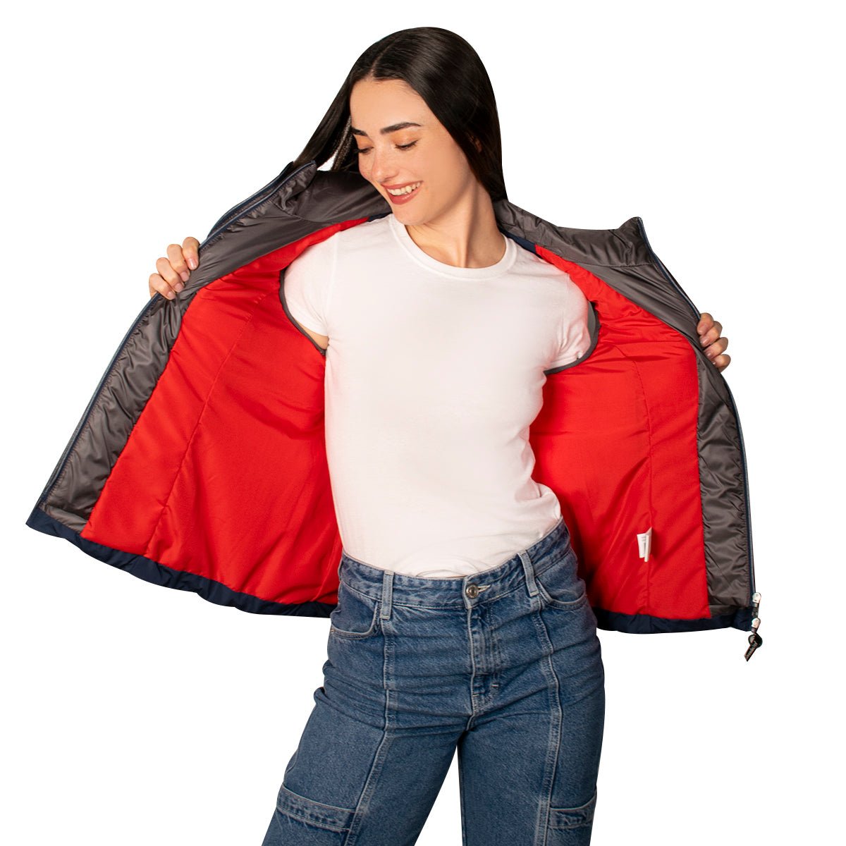 Foto 4 | Chaleco Greenlander Capitonado Cómodo Casula Con Capucha Para Mujer