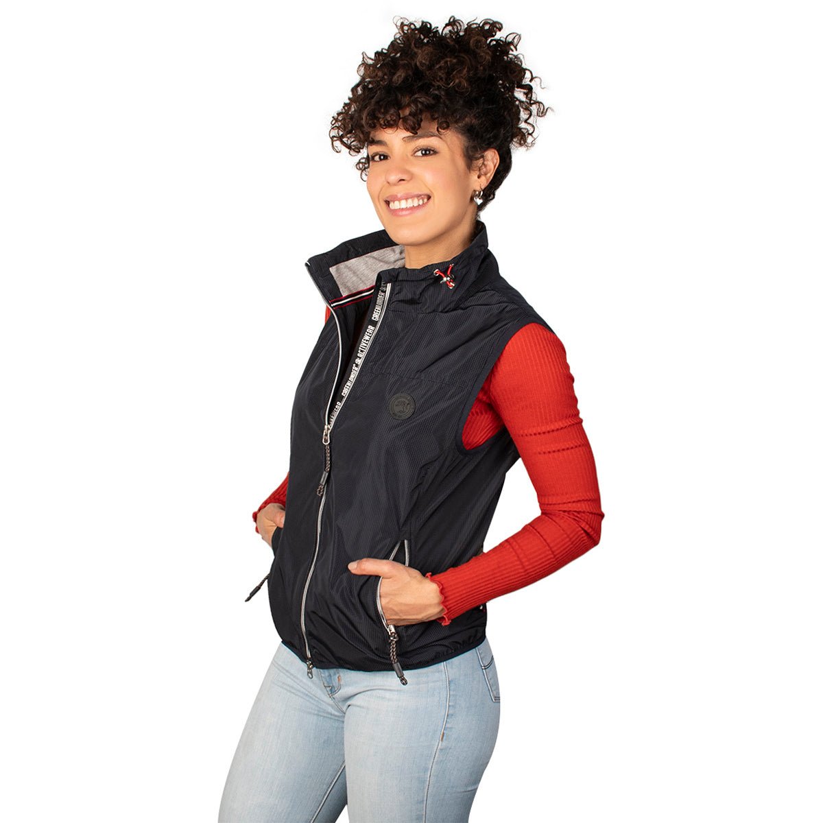 Foto 4 pulgar | Chaleco Greenlander Con Cierres Casual Ligero Para Mujer