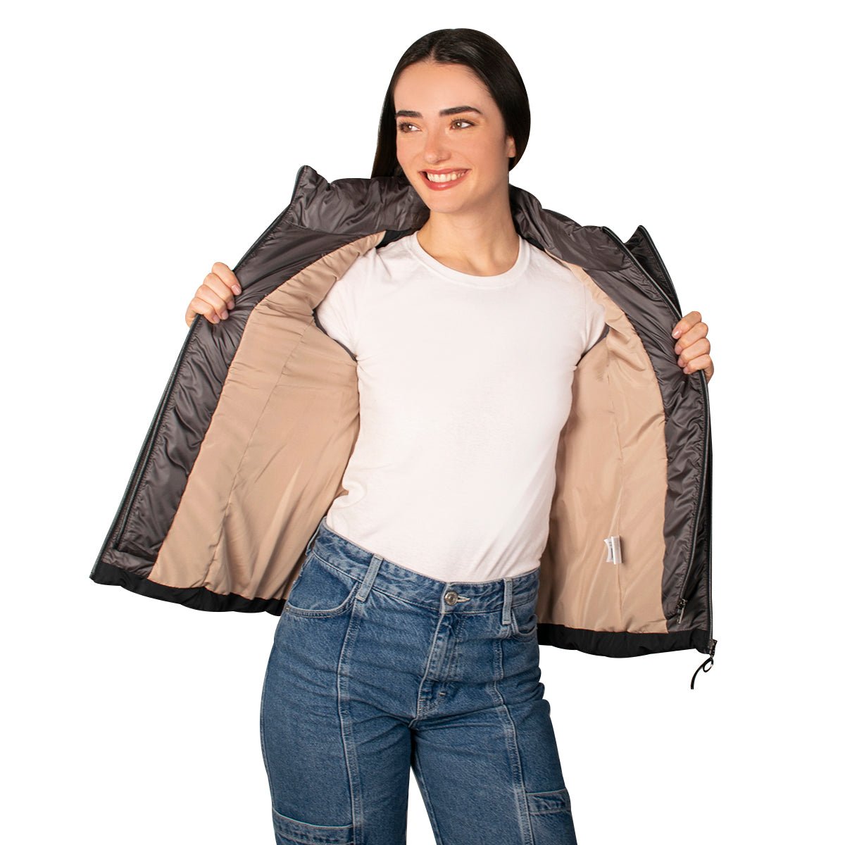 Foto 5 pulgar | Chaleco Greenlander Capitonado Cómodo Casula Con Capucha Para Mujer