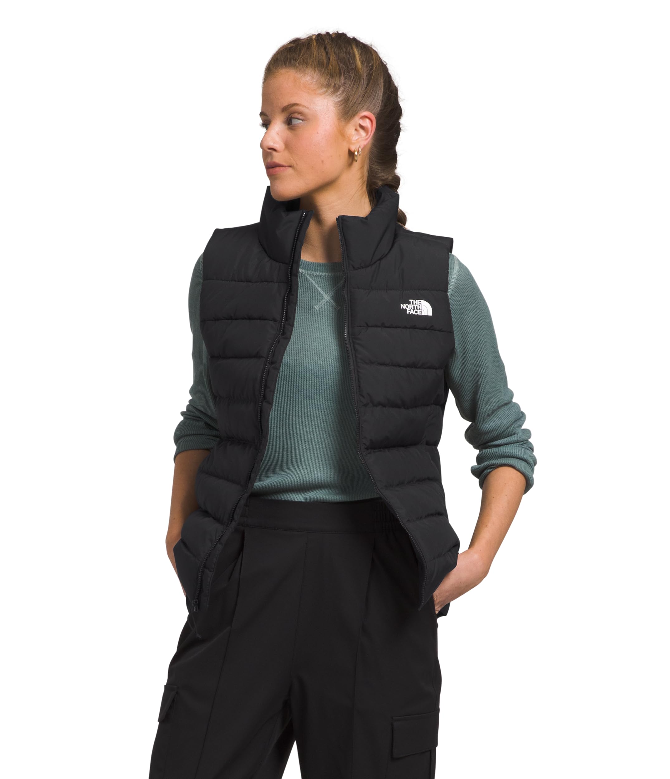 Foto 1 | Chaleco Aconcagua 3 De The North Face Para Mujer, Sin Pfas, Negro Tnf, Npf, Talla Xxl - Venta Internacional.