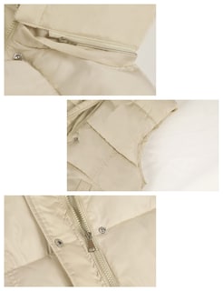 Foto 5 | Chaleco Acolchado Tanming Largo De Algodón Para Mujer Con Capucha Extraíble - Venta Internacional.