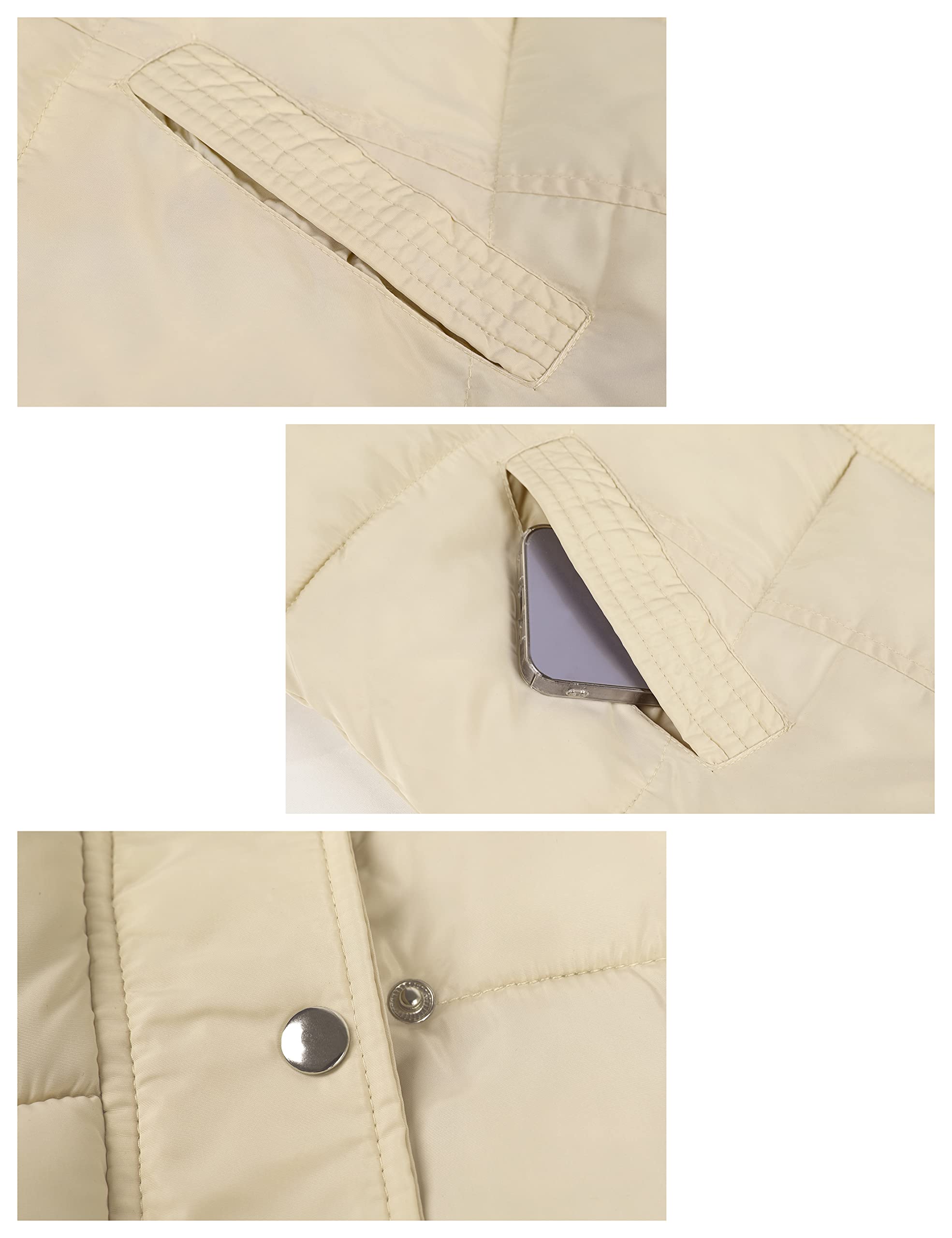Foto 6 | Chaleco Acolchado Tanming Largo De Algodón Para Mujer Con Capucha Extraíble - Venta Internacional.