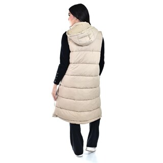 Foto 3 | Chaleco Largo Con Capucha Roman Fashion /juvenil, 24624 (beige) Beige