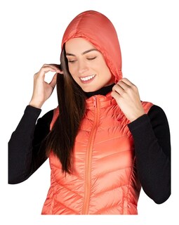 Foto 5 | Chaleco Greenlander Pluma Con Gorro Oculto Para Mujer
